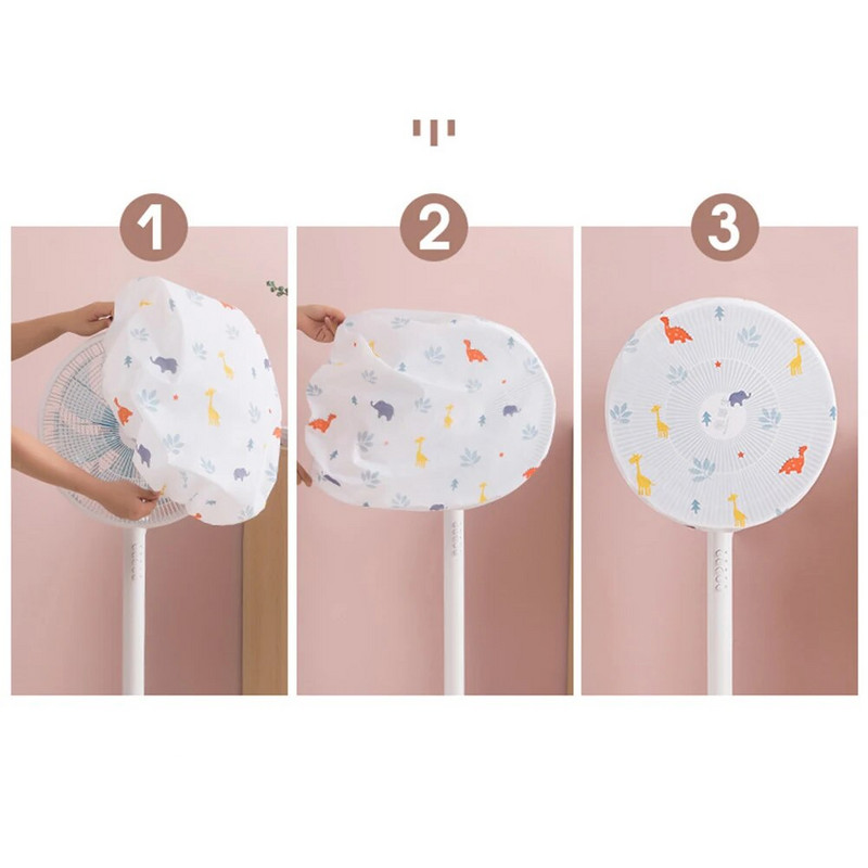 Álló elektromos ventilátor védőburkolat Vízálló porálló virág nyomtatott elektromos ventilátor hálós pajzsvédő tok tárolótáska