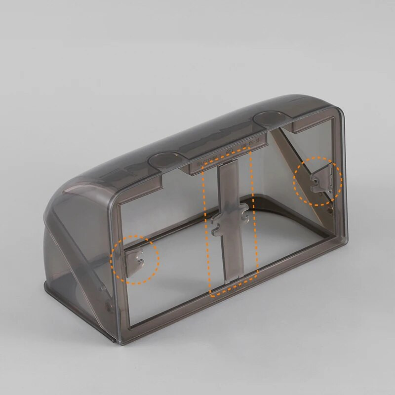 86 típusú fali aljzat vízálló doboz öntapadó elektromos dugaszoló burkolat fürdőszoba dupla kapcsoló védőaljzat fröccsenésálló doboz