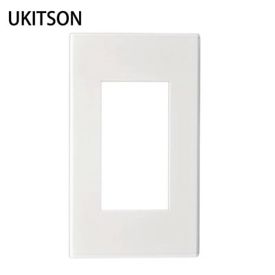 120mm US Standard 3 Gangs Blank Wall Outlet Face Frame Panel In White Color Suit For 3 Modules Socket 23x36mm