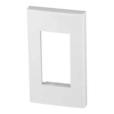 120 mm USA standardse 3 rühma tühja seina väljalaskeava esipaneeli raampaneel valge värvi ülikond 3 mooduli jaoks, pistikupesa 23x36 mm