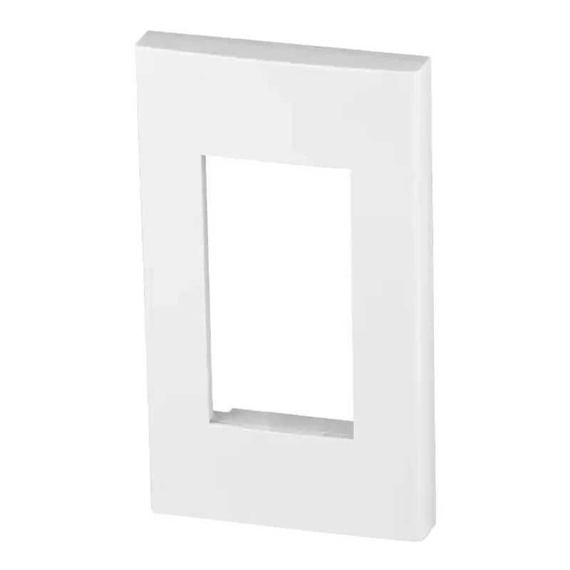 120 mm USA standardse 3 rühma tühja seina väljalaskeava esipaneeli raampaneel valge värvi ülikond 3 mooduli jaoks, pistikupesa 23x36 mm