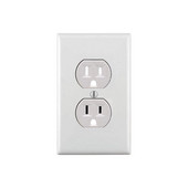 Električna utičnica Zidna ploča Prekidači Pribor Zidna pokrovna ploča Horizontalni dizajn LED svijetla okrugla rupa