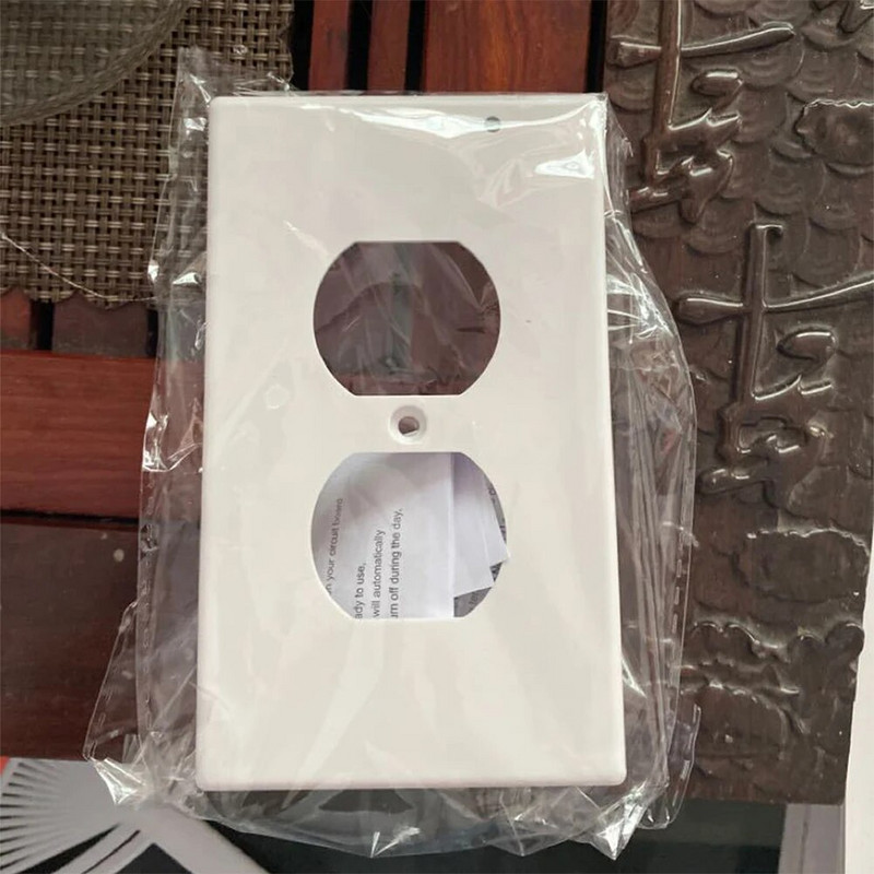 Električna utičnica Zidna ploča Prekidači Pribor Zidna pokrovna ploča Horizontalni dizajn LED svijetla okrugla rupa