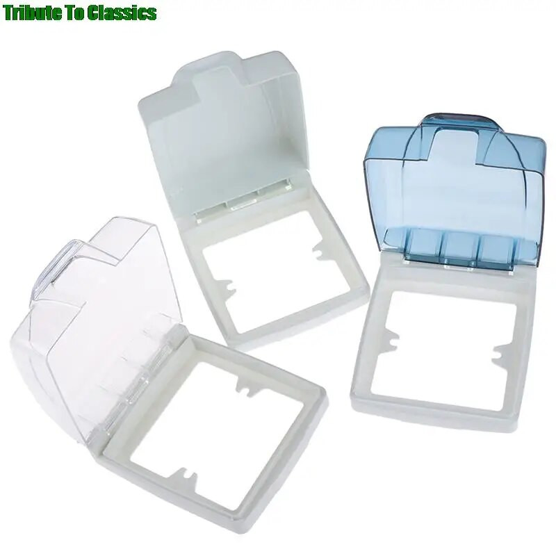 1 X plastični zidni prekidač Vodootporna kutija s poklopcem 86 Tip rasvjetne ploče Utičnica Zvono na vratima Preklopna kapica Prozirni kupaonski kuhinjski dodatak