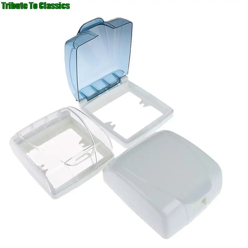 1 X plastični zidni prekidač Vodootporna kutija s poklopcem 86 Tip rasvjetne ploče Utičnica Zvono na vratima Preklopna kapica Prozirni kupaonski kuhinjski dodatak