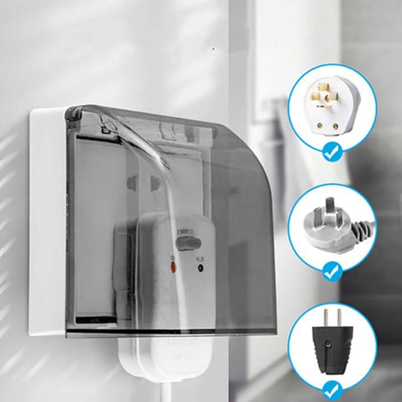 86 tipa Pojačana vodootporna kutija za zaštitu od prskanja Samoljepljiva električna zidna utičnica Prekidač Zaštitni poklopac Kupaonski pribor