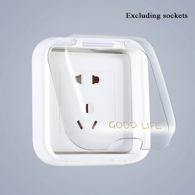 1vnt 86 tipo lipnus vandeniui atsparus elektros kištuko dangtelis purslų dėžutės lizdai jungiklių apsaugos dėžutės apsauga, vonios reikmenys