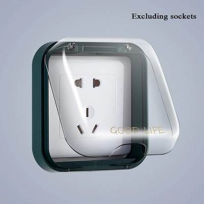 1vnt 86 tipo lipnus vandeniui atsparus elektros kištuko dangtelis purslų dėžutės lizdai jungiklių apsaugos dėžutės apsauga, vonios reikmenys