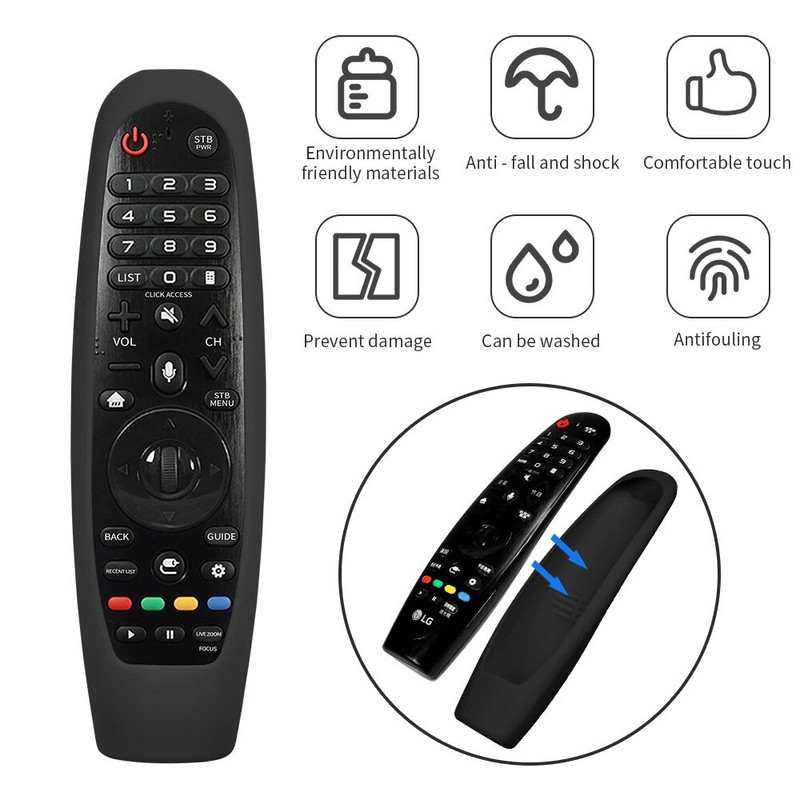 Poklopac daljinskog upravljača za LG Smart TV AN-MR600 MR650 MR18BA MR19BA MR20GA Magic daljinski upravljač silikonska torbica