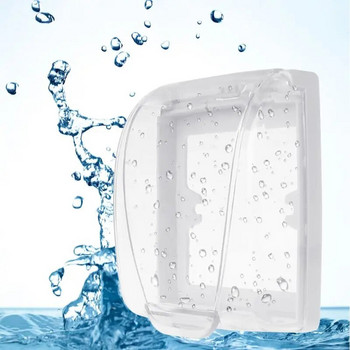 Clear Socket Protective Box που κλειδώνει με κάλυμμα φυσαλίδων Προστατευτικό εξόδου μπάνιου
