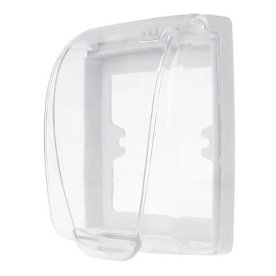 Clear Socket Protective Box Lockable Bubble Cover Bathroom Outlet Protector