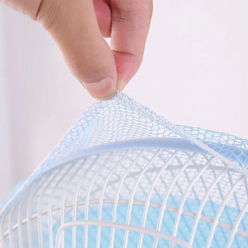 Летен вентилатор Предпазен капак за прах Бебешки мрежест капак за вентилатор Детски протектор за пръсти Предпазна мрежа за пръсти на дете