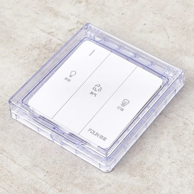 86 tüüpi isekleepuv paksu seinakontakti veekindel kast elektripistiku kate Vannitoa seinalüliti kaitsekate pistikupesa pritsmed