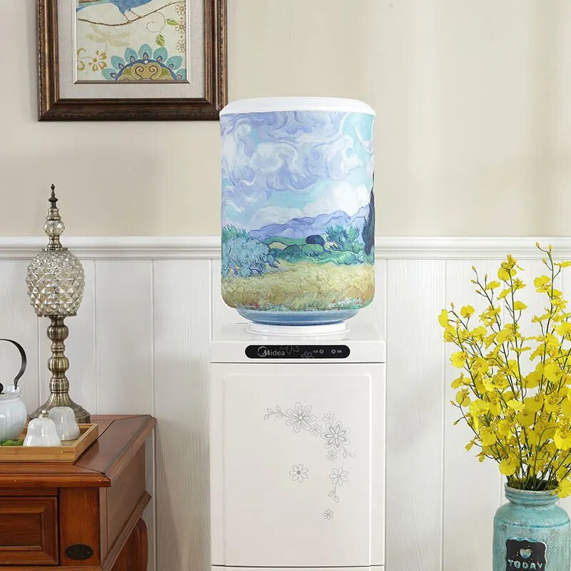 Spausdintų animacinių filmų gyvūnų audiniai menai, girdymo fontanai, statinės Vandens dozatorius, dulkių dangtelis, buitinių prekių apsauga, FC003