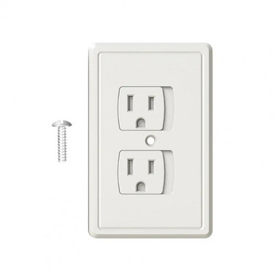 Mugav kruviga elektripistikupesa kaanega Lihtne paigaldamine Lapsekindel lastekaitse seinakontakti pistikupesa pistikupesa kate