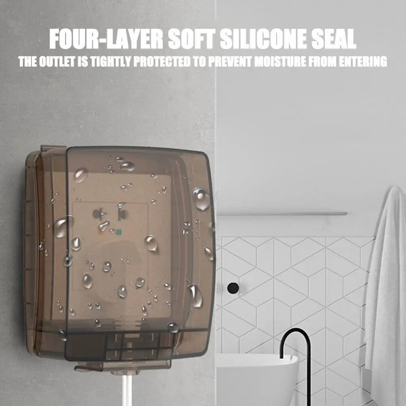 Veekindel lüliti pistikupesa kate 86 universaalne tüüp kõrgetasemeline köök vannituba veekindel pistikupesa kaitse elektriseadmeid