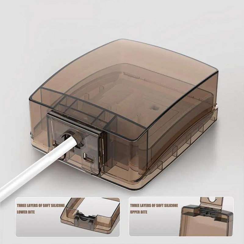 Veekindel lüliti pistikupesa kate 86 universaalne tüüp kõrgetasemeline köök vannituba veekindel pistikupesa kaitse elektriseadmeid