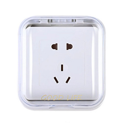 Vannitoa pistikupesa ümbris Läbipaistev kaasaskantav pistikupesa ümbris igapäevaseks kasutamiseks