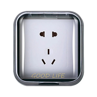 Vannitoa pistikupesa ümbris Läbipaistev kaasaskantav pistikupesa ümbris igapäevaseks kasutamiseks