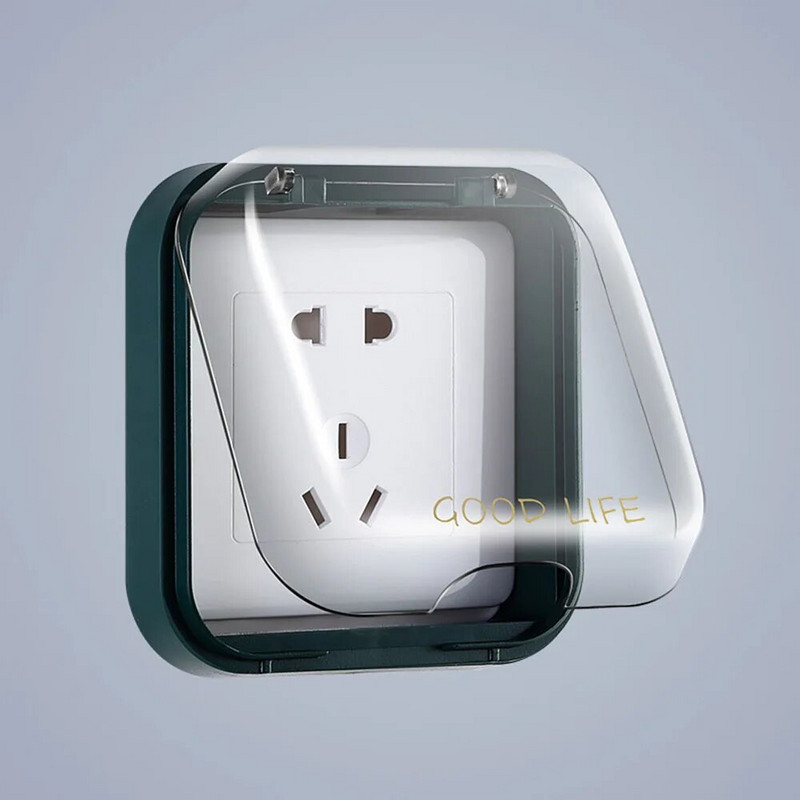 Vannitoa pistikupesa ümbris Läbipaistev kaasaskantav pistikupesa ümbris igapäevaseks kasutamiseks