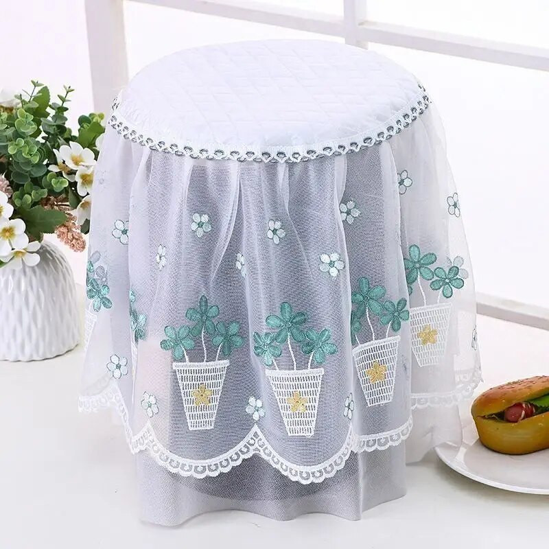 Pastoracinės siuvinėjimo vandens dozatoriaus dangteliai nėriniai Dekoratyvinis dulkėms atsparus dangtelis Ryžių viryklė Stalinė lempa Daugiafunkcė apsauga Prašmatnus