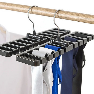 Tie Belt Hanger Holder Accessories Rotating Organizer Rack Multifunctional Scarf Hanger Wardrobe Belt Home Closet Storage