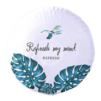 Navlaka za stolni ventilator Periva zaštitna torbica za ventilator Sklopiva protiv prignječenja Izvrstan 3D uzorak tropskog lišća Okrugla navlaka za električni ventilator