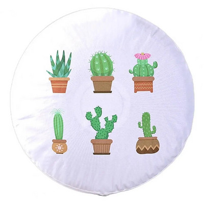 Navlaka za stolni ventilator Periva zaštitna torbica za ventilator Sklopiva protiv prignječenja Izvrstan 3D uzorak tropskog lišća Okrugla navlaka za električni ventilator