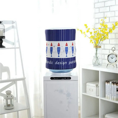 Iš poliesterio spausdinto vandens balionėlio dulkių dangtelis korėjiečių animacinių filmų gėlių kūrybinių gėrimų fontanų vandens dozatoriaus dangtelis