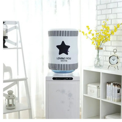 Iš poliesterio spausdinto vandens balionėlio dulkių dangtelis korėjiečių animacinių filmų gėlių kūrybinių gėrimų fontanų vandens dozatoriaus dangtelis