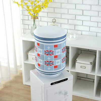 Iš poliesterio spausdinto vandens balionėlio dulkių dangtelis korėjiečių animacinių filmų gėlių kūrybinių gėrimų fontanų vandens dozatoriaus dangtelis