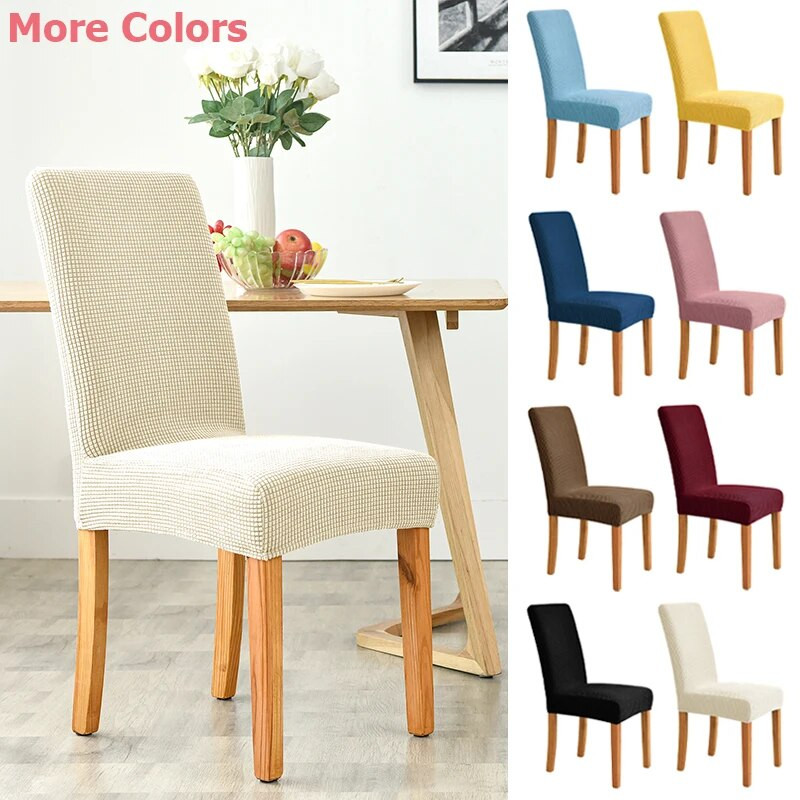 Jacquard Corn Kernel Navlaka za stolicu Univerzalna veličina Jeftine navlake za stolice Rastezljive navlake za sjedala za blagovaonicu Home Decor 1PC