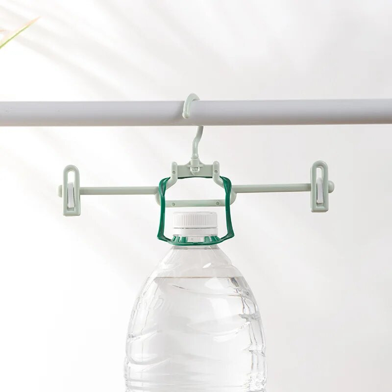 Kilnojamas segtukas Daugiafunkcinis kaklaraiščių kabykla CHAHUA 5 dalių rinkinys Plastikinė kelnių kabykla Džiovinimo segtukas Drabužių šalikai Kojinių kabykla