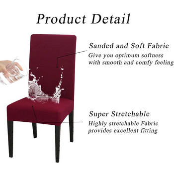 Αδιάβροχο ελαστικό κάλυμμα καρέκλας για τραπεζαρία Κουζίνα Γάμος Ξενοδοχείο Συμπόσιο Εστιατόριο Αντι-βρώμικο κάλυμμα καθίσματος Housse De Chaise