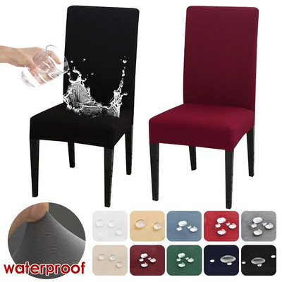Husa de scaun elastica rezistenta la apa pentru sufragerie bucatarie nunta hotel banchet restaurant husa scaun anti-murdar Housse De Chaise