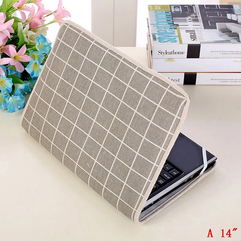 Nešiojamojo kompiuterio rankovės krepšys medvilninis maišelio dėklo dangtelis, skirtas 14 / 15,6 / 15 colių nešiojamam kompiuteriui