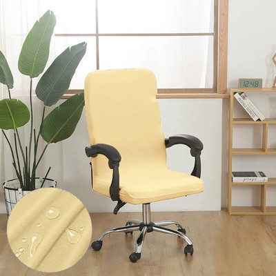 Dimensiune M/L Husă scaun de birou elastică Spandex Husă pentru scaunul computerului anti-fouling Husă pentru scaun de birou detașabilă pentru hotel acasă