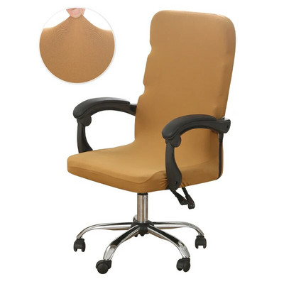 Dimensiune M/L Husă scaun de birou elastică Spandex Husă pentru scaunul computerului anti-fouling Husă pentru scaun de birou detașabilă pentru hotel acasă