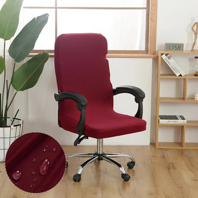 Dimensiune M/L Husă scaun de birou elastică Spandex Husă pentru scaunul computerului anti-fouling Husă pentru scaun de birou detașabilă pentru hotel acasă