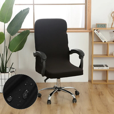 Dimensiune M/L Husă scaun de birou elastică Spandex Husă pentru scaunul computerului anti-fouling Husă pentru scaun de birou detașabilă pentru hotel acasă