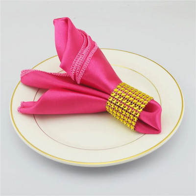 12kom Satenski kvadratni 30cm salvete Vjenčanje Rođendan Božićna zabava DIY Dekor Rupčić Stol Večera Čaj Salveta Kućne potrepštine