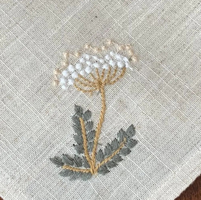 @Varieties flower, Garden Brodate servetele aspect lenjerie, servetele de loc, rogojini de masa, Hotel, airbnb, restaurant 40x40cm