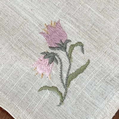 @Varieties flower, Garden Brodate servetele aspect lenjerie, servetele de loc, rogojini de masa, Hotel, airbnb, restaurant 40x40cm