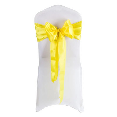 1vnt satino kėdės varčios kaklaraiščio juostelė lanko mazgo dangtelis sėdynės nugaros diržas, skirtas viešbučio banketui, vestuvių vakarėliui, valgomojo kėdės dekoravimui