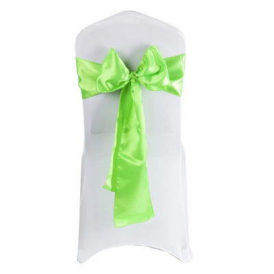 1vnt satino kėdės varčios kaklaraiščio juostelė lanko mazgo dangtelis sėdynės nugaros diržas, skirtas viešbučio banketui, vestuvių vakarėliui, valgomojo kėdės dekoravimui