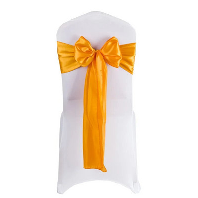 1vnt satino kėdės varčios kaklaraiščio juostelė lanko mazgo dangtelis sėdynės nugaros diržas, skirtas viešbučio banketui, vestuvių vakarėliui, valgomojo kėdės dekoravimui