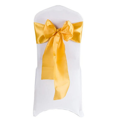 1vnt satino kėdės varčios kaklaraiščio juostelė lanko mazgo dangtelis sėdynės nugaros diržas, skirtas viešbučio banketui, vestuvių vakarėliui, valgomojo kėdės dekoravimui