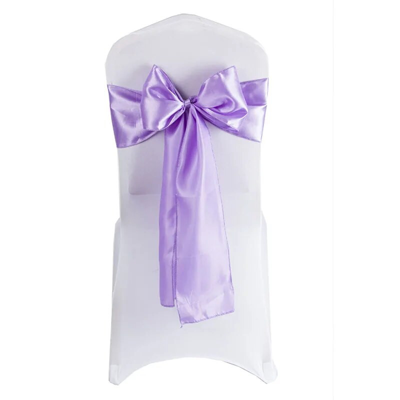 1vnt satino kėdės varčios kaklaraiščio juostelė lanko mazgo dangtelis sėdynės nugaros diržas, skirtas viešbučio banketui, vestuvių vakarėliui, valgomojo kėdės dekoravimui