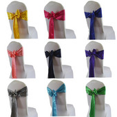 15*275cm Satino varčios peteliškės kėdžių juostos kėdžių dekoras vestuvėms Kalėdų vakarėliui Viešbučio namams banketui renginio reikmenys Raudona/Karališka mėlyna