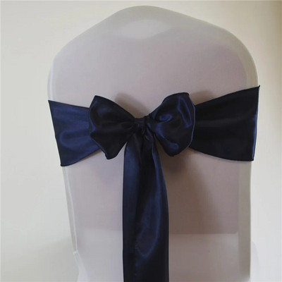 15*275cm Satino varčios peteliškės kėdžių juostos kėdžių dekoras vestuvėms Kalėdų vakarėliui Viešbučio namams banketui renginio reikmenys Raudona/Karališka mėlyna